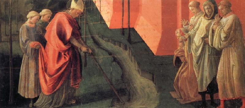 Fra Filippo Lippi St Frediano Diverts the Course of the River Serchio Germany oil painting art